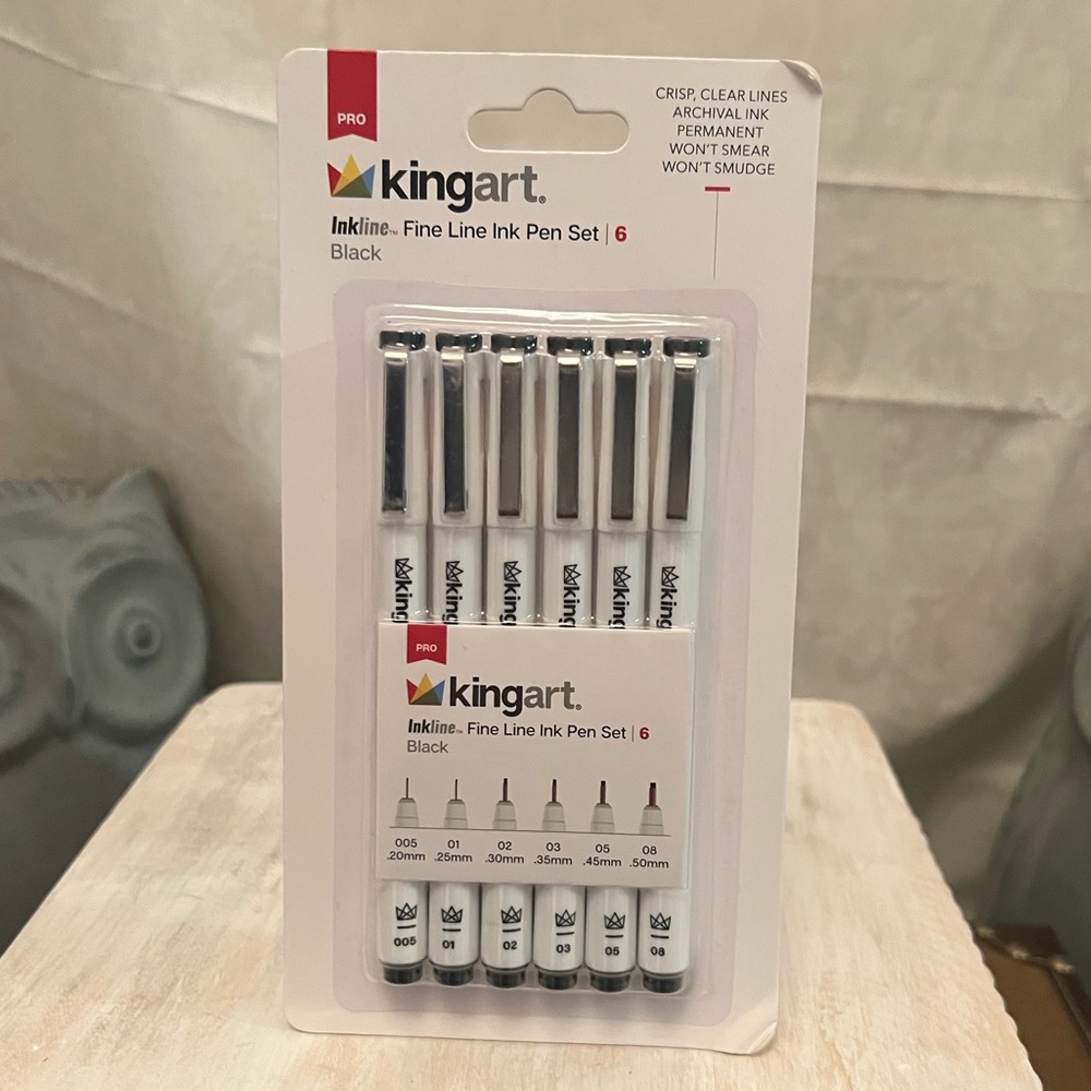 King Art Fine Line Ink Pen Set